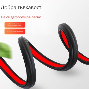 Универсален самозалепващ гумен уплътнител за автомобил – трислоен дизайн със шест отвора за врати и прозорци. Марка: Create Victory. Модел: Car door strip.