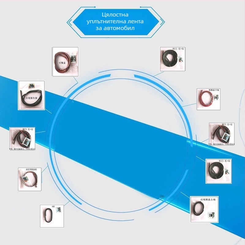 Longshang гумен уплътнител за врата за Zotye SR9 — звукоизолация, защита от прах и водоустойчивост, съвместим с нови и стари модели