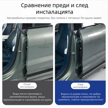 Гумен уплътнител за автомобилни врати — за B-пилон, шумоизолация и ветроустойчивост, модел Polygonum, марка Parker