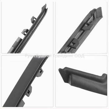 Уплътнителни ленти за врати и прозорци: предни лайсни за предното стъкло (ляво и дясно) за Lexus IS250/IS300, гума, модел 51767419385/51767419386