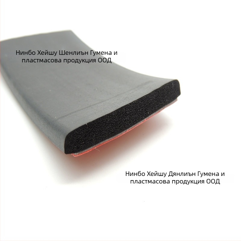 EPDM гума, плоска уплътнителна лента, самозалепваща, правоъгълна антиударна лента за фотоволтаични панели, водоустойчива