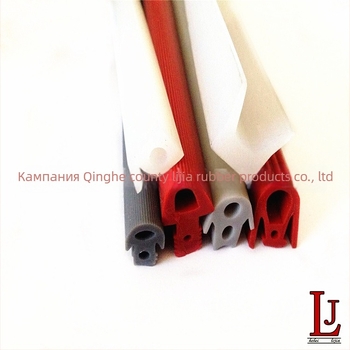 Силиконова уплътнителна лента, H-тип напречно сечение, фиксирано уплътнение, работна температура 300°C, работно налягане 3