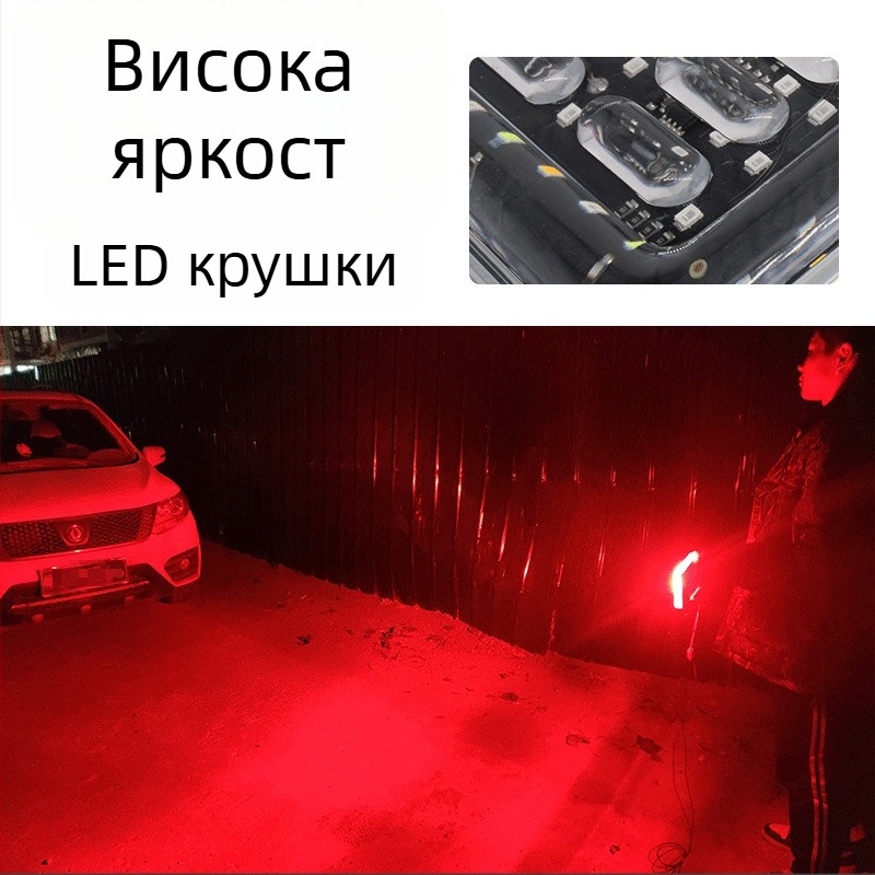 LED строб-светлина за камион - водоустойчива, с висока яркост, предупредителна задно-спирачна светлина за камиони и ремаркета, 24V