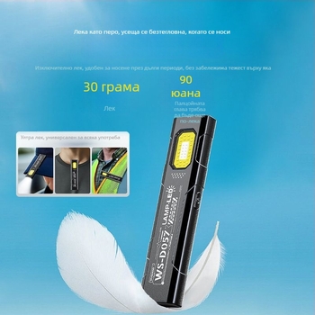 LED работна лампа – компактна преносима за открито, <36W, пластмасов корпус, LED източник на светлина