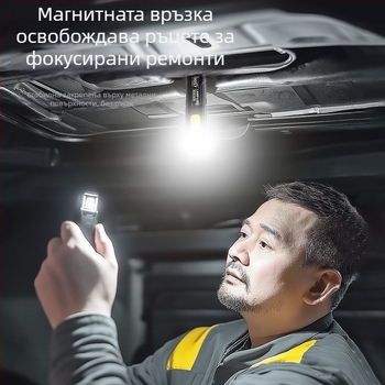 LED работна лампа – компактна преносима за открито, <36W, пластмасов корпус, LED източник на светлина