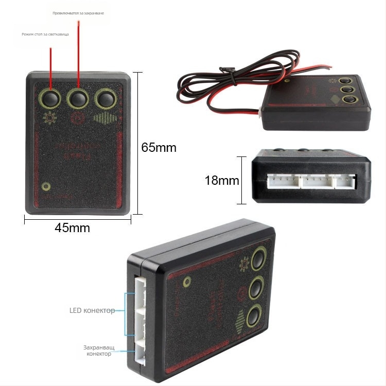 Автомобилно мигащо светло с клип, 12 LED, модел 9103-4, 12 V, 27 W, 1200 lm