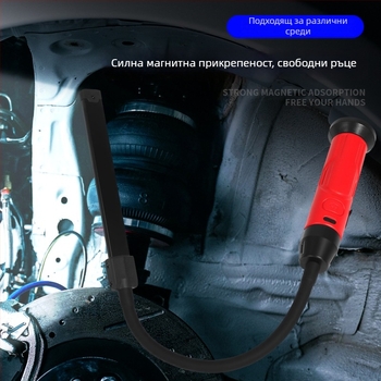 Външна инспекционна работна лампа с COB/LED светлинен източник, 850 lm, 3.7 V, модел S308, универсално съвместима