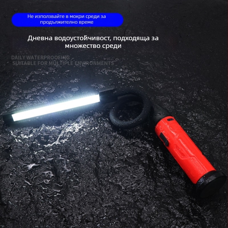 Външна инспекционна работна лампа с COB/LED светлинен източник, 850 lm, 3.7 V, модел S308, универсално съвместима