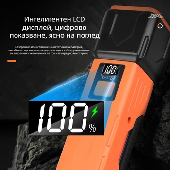 LED работна лампа със COB, сгъваема магнитна палаткова светлина за външни условия, модел DY-01, 15W, 18650 батерия, време на зареждане 1–2 ч, време на работа 3–5 ч