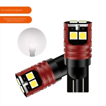 T10 светлина за регистрационен номер, 6SMD 3030 LED, 12-30V, 2W, 180mA, 50 000 ч