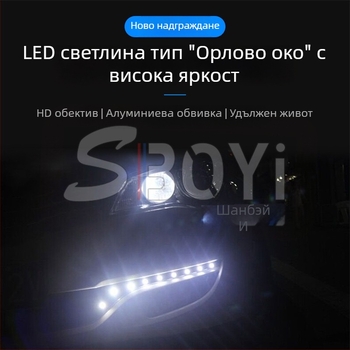 Shang Bo Yi 23 mm LED автомобилна светлина – Eagle Eye, тънка светлина за обратно движение за мотоциклет и балансова количка