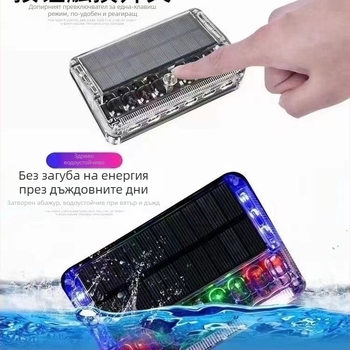 Соларна странична светлина за камион – LED предупредителна светлина за полуремарка, без кабели, магнитен монтаж, водоустойчива