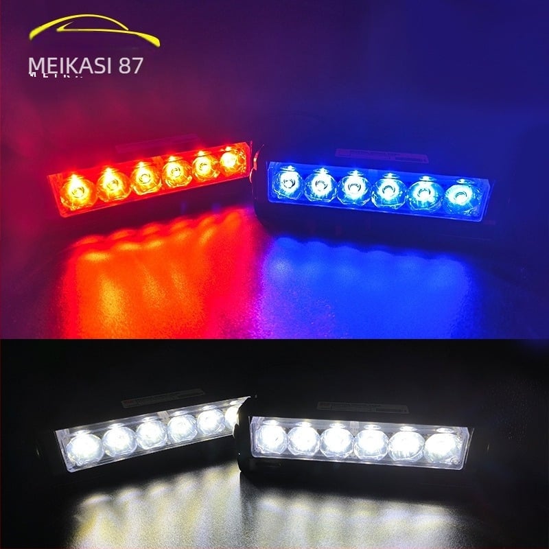 Автомобилна COB лента за дневни светлини и строб светлина, дистанционно управление, 6W, 12V, модел SD-00998, алуминиева сплав