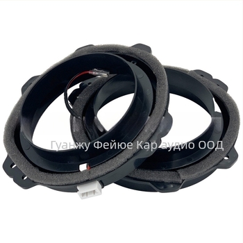 Автомобилен подложник за говорител със кабелен комплект HYD-SA65-A; Съвместим с предни и задни врати; Материал: пластмаса; Тегло: 0,3 кг