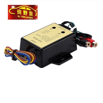 AS-512 автомобилен аудио конвертор от висока към ниска честота, шумопотискане, 12V, 5A, универсален – Leaning Wolf