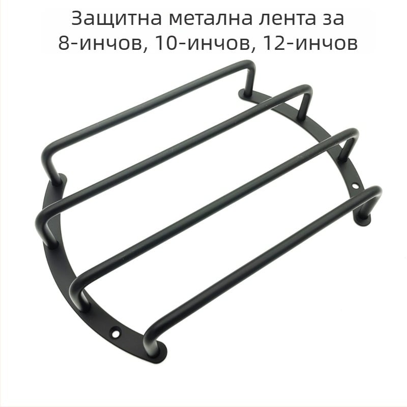 Автомобилна дървена кутия за субуфер – дървено тяло, защитна пръчка за високоговорителя и метална защита
