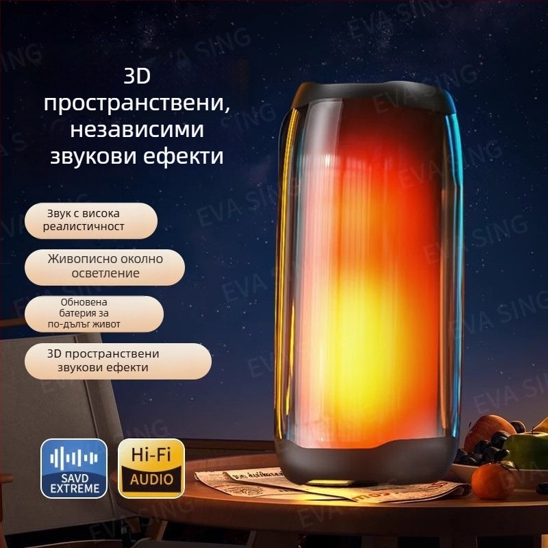 Bluetooth говорител с Berlin Sound, безжичен, стъклен корпус, за дома и на открито