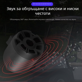 KH075 Bluetooth аудио за мотоциклети – 12–150V, 12–18W, ABS корпус, съвместим с мотоциклети и електрически автомобили