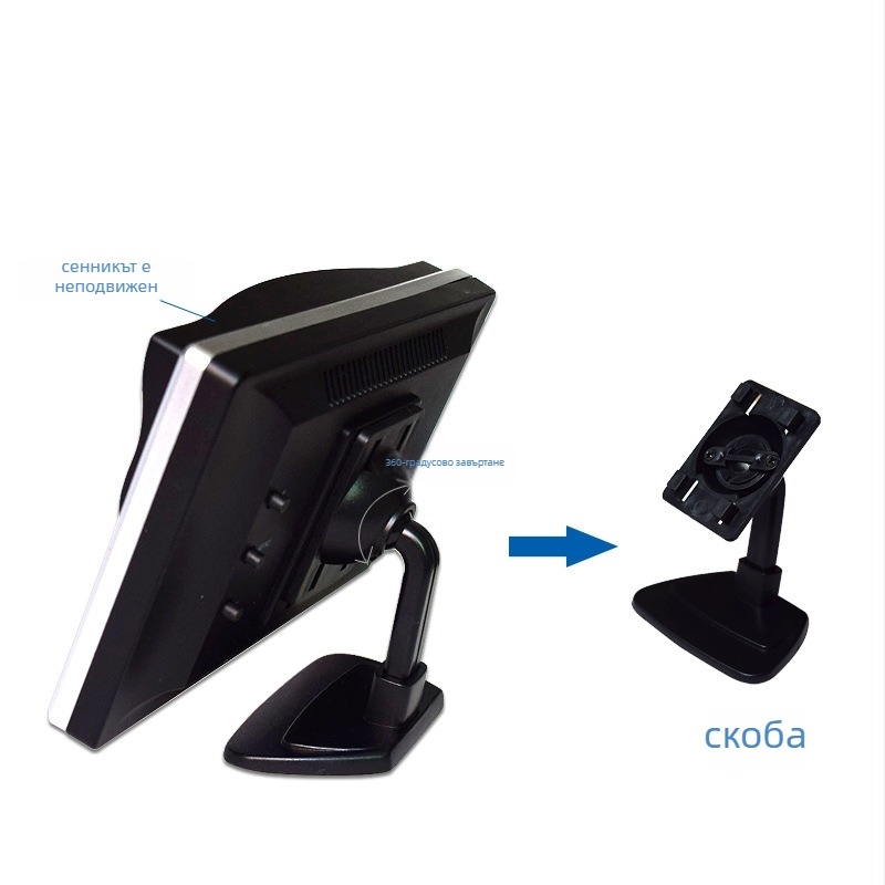 YL-501 автомобилен LCD дисплей с цифров екран, резолюция 480x272, NTSC/PAL съвместимост