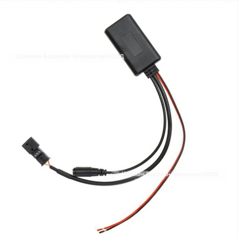 Bluetooth автомобилен микрофон за кола с Hands-Free (BMW 3-пиново съвместим, Bluetooth 5.0, AUX, вход 12V, кабел 23 см)