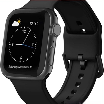 Apple Watch NM силиконова каишка — съвместима с Apple Watch, модерен стил, катарама