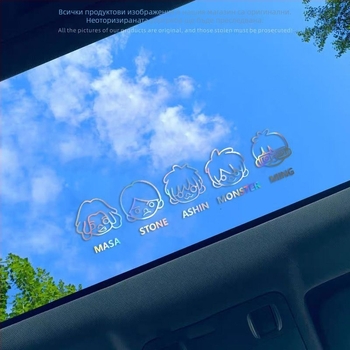 Стикер за кола и електрически мотоциклет Mayday – тема на групата, Born for Love, музикален карикатурен дизайн, отражателен финиш