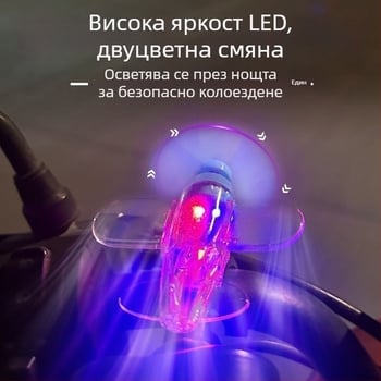 Ветрогенерирано LED самолетче за автомобил — пластмасов декоративен елемент, светещ