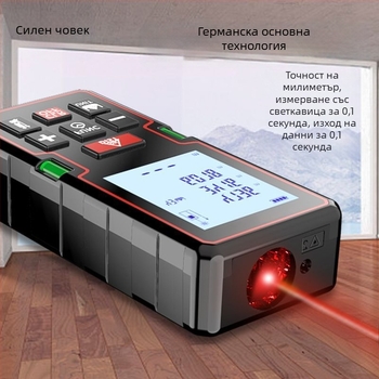 Лазерен измервател на разстояния, ръчен, инфрачервен, марка Powerful factory, модел Default item