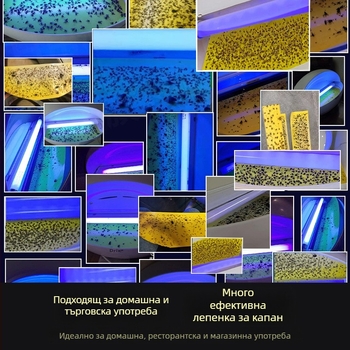 8W леплив инсект ловец за стена, опционално единична/двойна тръба, CE сертифициран, за хотели, ресторанти и супермаркети