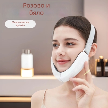 Лицев EMS микро ток масажор за стягане на лицето, маска-тип устройство с пластмасов корпус