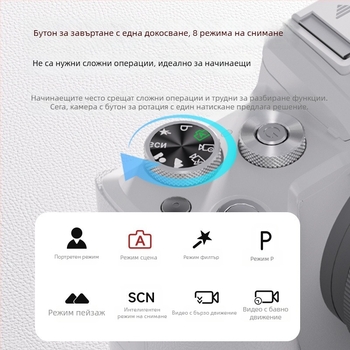 8K безогледална камера с Wi‑Fi, перископ зум обектив, 48MP CMOS сенсор