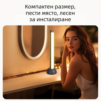 LED светлина за запълване с двойни редове за лайв стрийминг, настолен панел за лице и шия, осветяване на косата