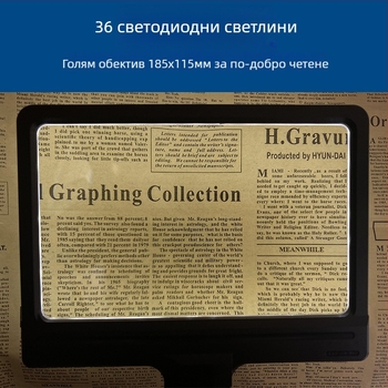 Държач за телефон с Френел леща и настолен увеличител, двуфункционален, отделяем ръчен увеличител, модел F8913T, марка Star