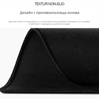 Мишкоподложка за офис и игри: натурален каучук, против приплъзване, печат чрез трансфер на топлина, OEM обработка.