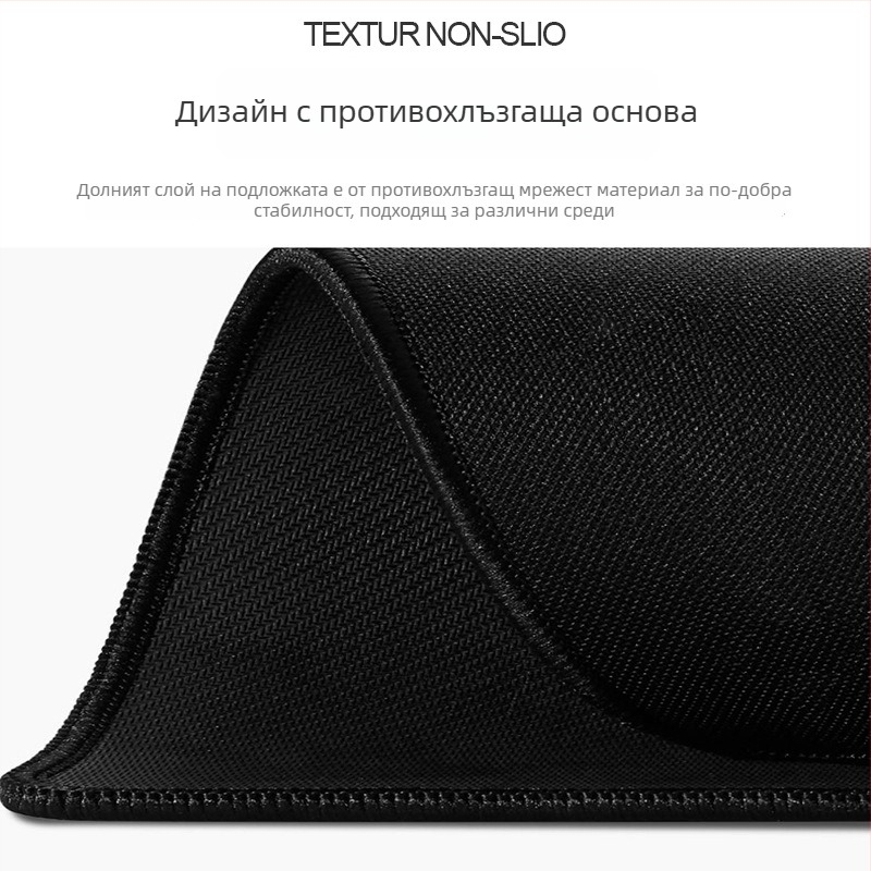 Мишкоподложка за офис и игри: натурален каучук, против приплъзване, печат чрез трансфер на топлина, OEM обработка.