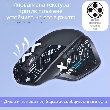 Антихлъзгащ се стикер за мишка Warm Rice MX3, съвместим с Logitech MX Master 3/3s, кожа, персонализирани образци