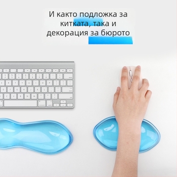 Подложка за мишка със силиконов китков упор, антихлъзгаща, инжекционно формирана, модел g173