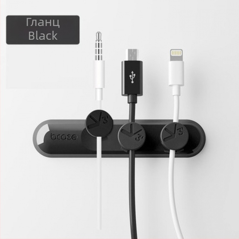 Магнитен навивач за кабели и настолен организатор за Android зарядни кабели