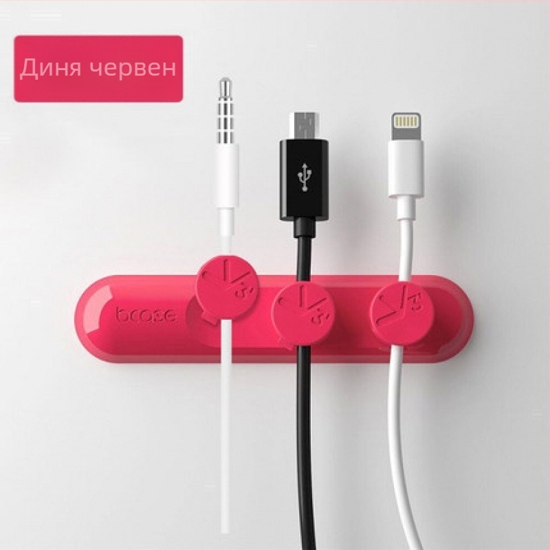 Магнитен навивач за кабели и настолен организатор за Android зарядни кабели