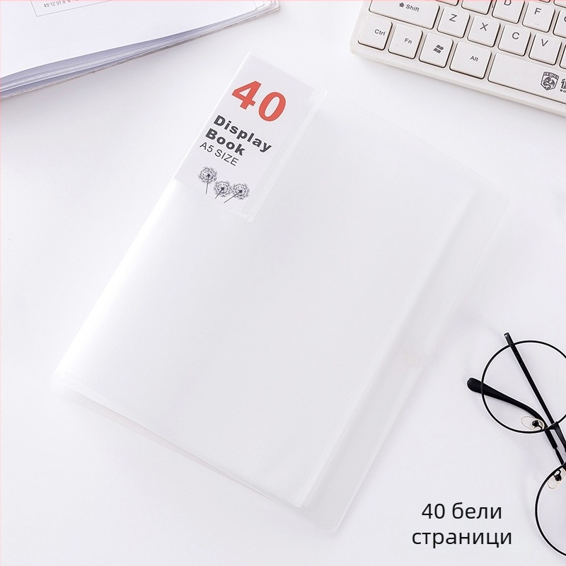 A5 многослойна папка за документи с прозрачно вложки за разписки