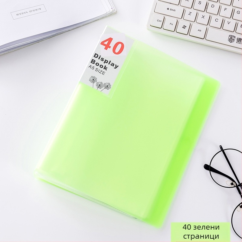 A5 многослойна папка за документи с прозрачно вложки за разписки