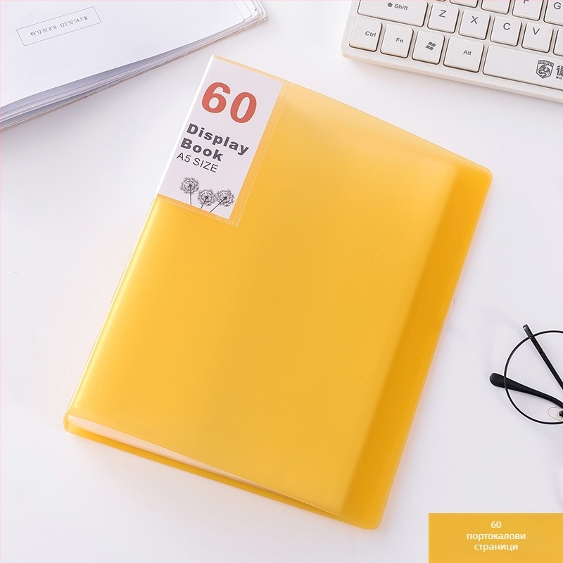 A5 многослойна папка за документи с прозрачно вложки за разписки