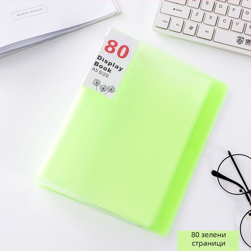 A5 многослойна папка за документи с прозрачно вложки за разписки