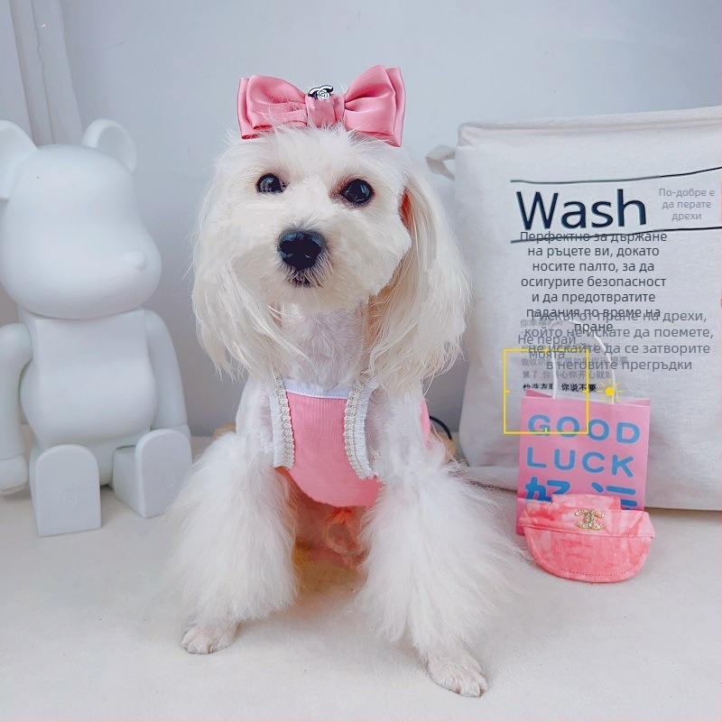Аксесоар за коса за домашни любимци (кучета и котки), полиестер, стил принцеса, декоративна панделка, произход Гуандун