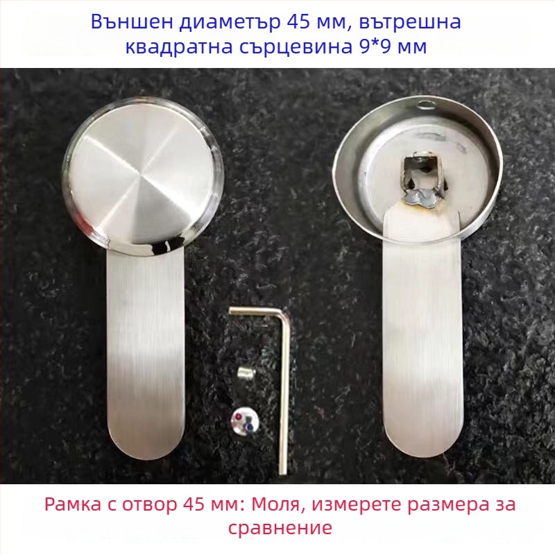 Кухненска дръжка за кран от неръждаема стомана – гореща и студена вода, превключвател, модерен минимализъм