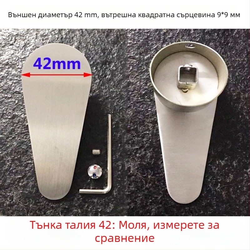 Кухненска дръжка за кран от неръждаема стомана – гореща и студена вода, превключвател, модерен минимализъм