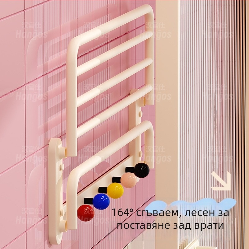 Dopamine Cream Style Стойка за кърпи – анодизиран Space алуминий, 1 слой, носеща тежест 10, Китайски стил, съхранение