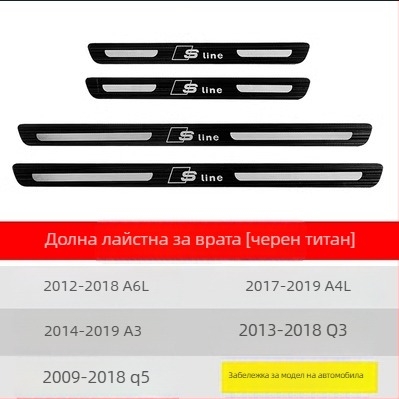 Защитна плоча за прагове от неръждаема стомана ADMKT-01 за Audi