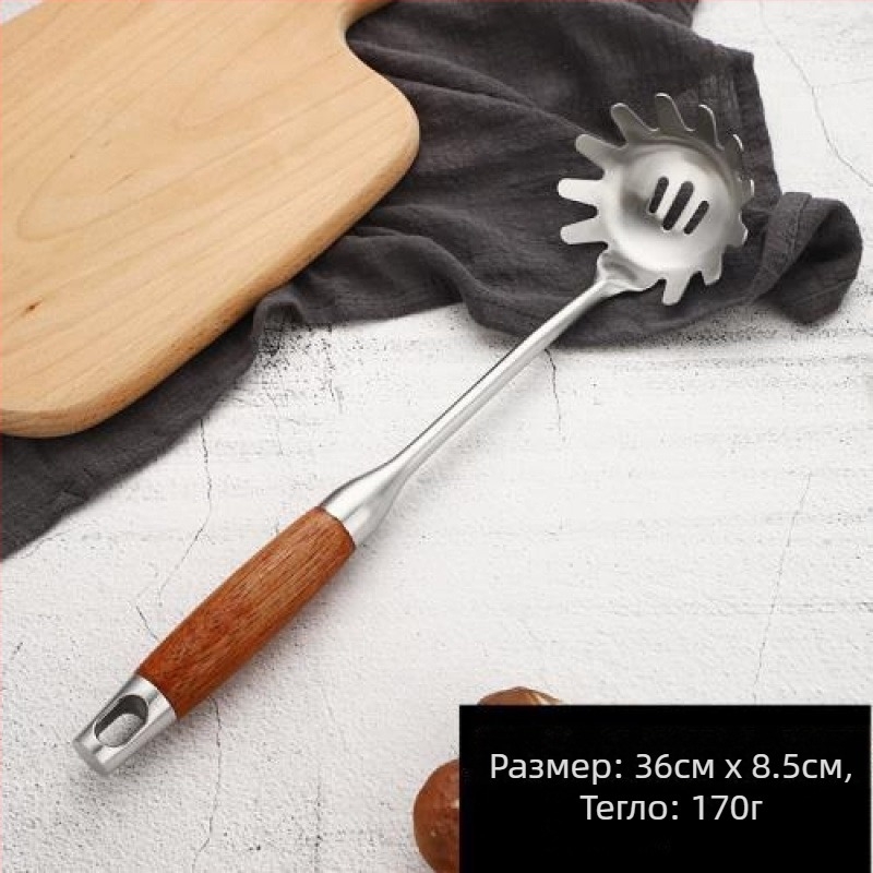 Стоманена лъжичка за супа с дълга дръжка за сервиране на супи и каша