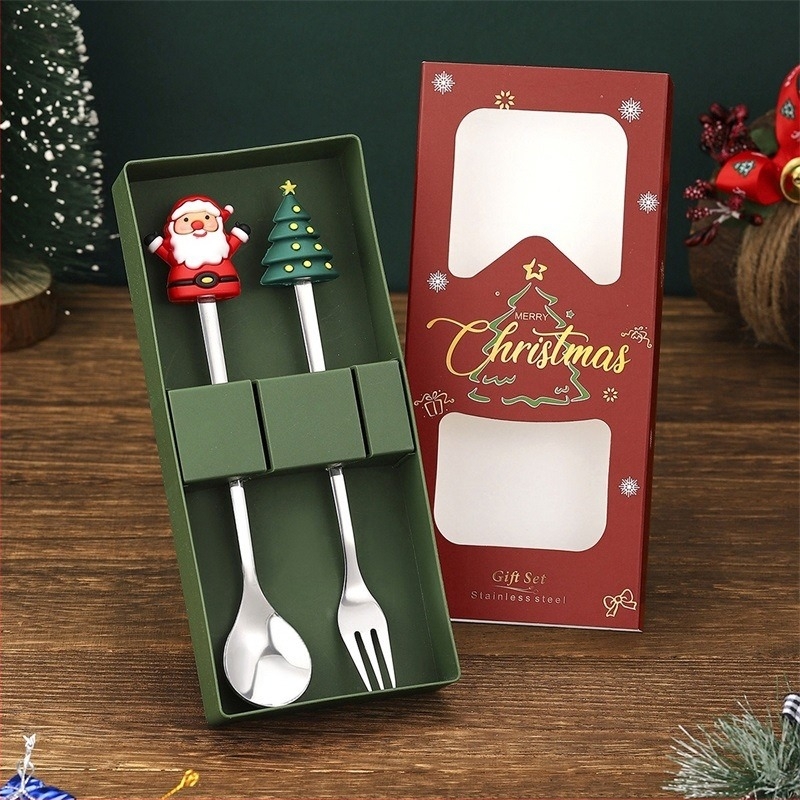 Комплект вилица и лъжица, неръждаема стомана 410, огледално полирани, ръчна изработка, възможност за печат на лого